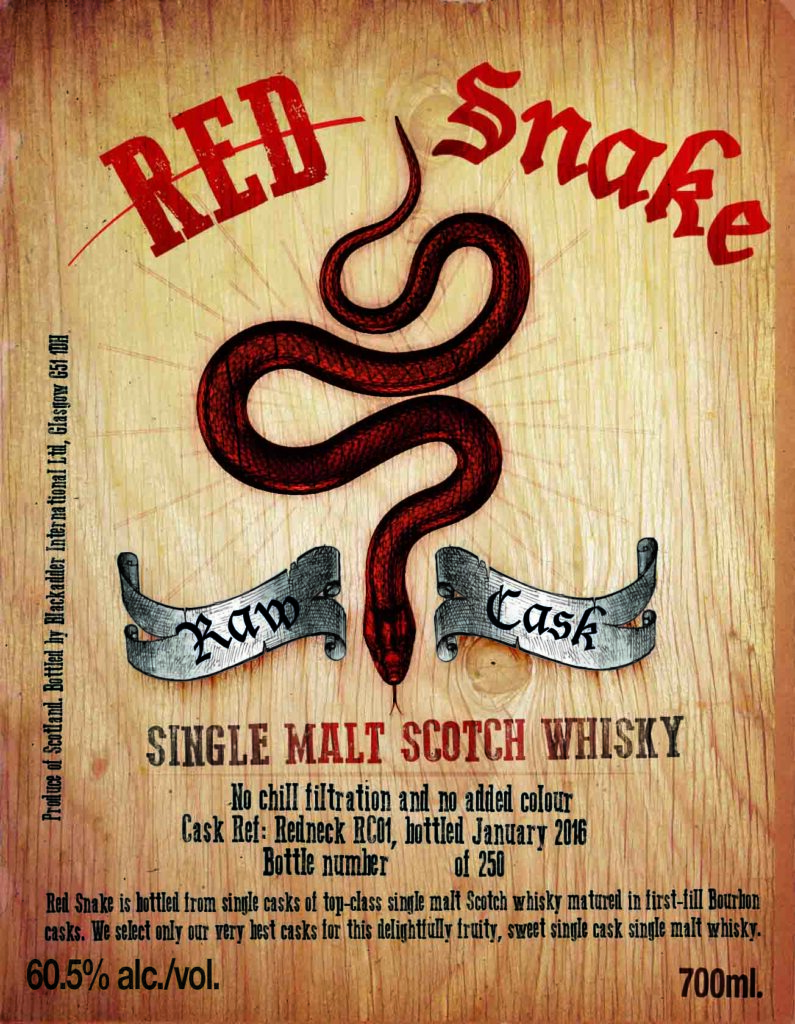 RED SNAKE REDNECK RC01 60.5% 700ML FRONT