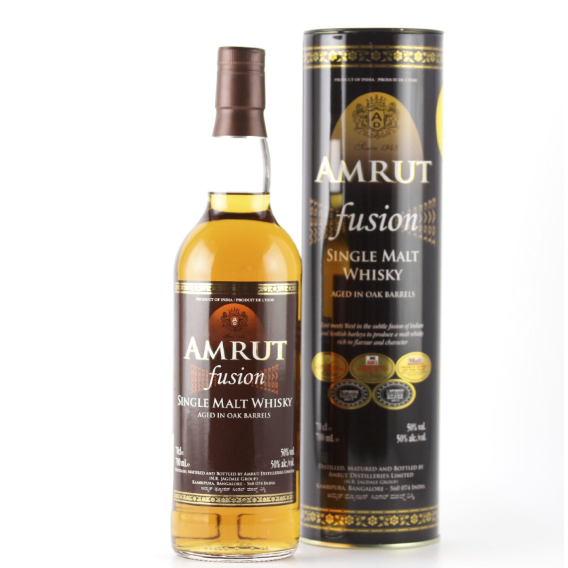 ２本 AMRUT アムルット フュージョンシングルモルトウイスキー 750ml２